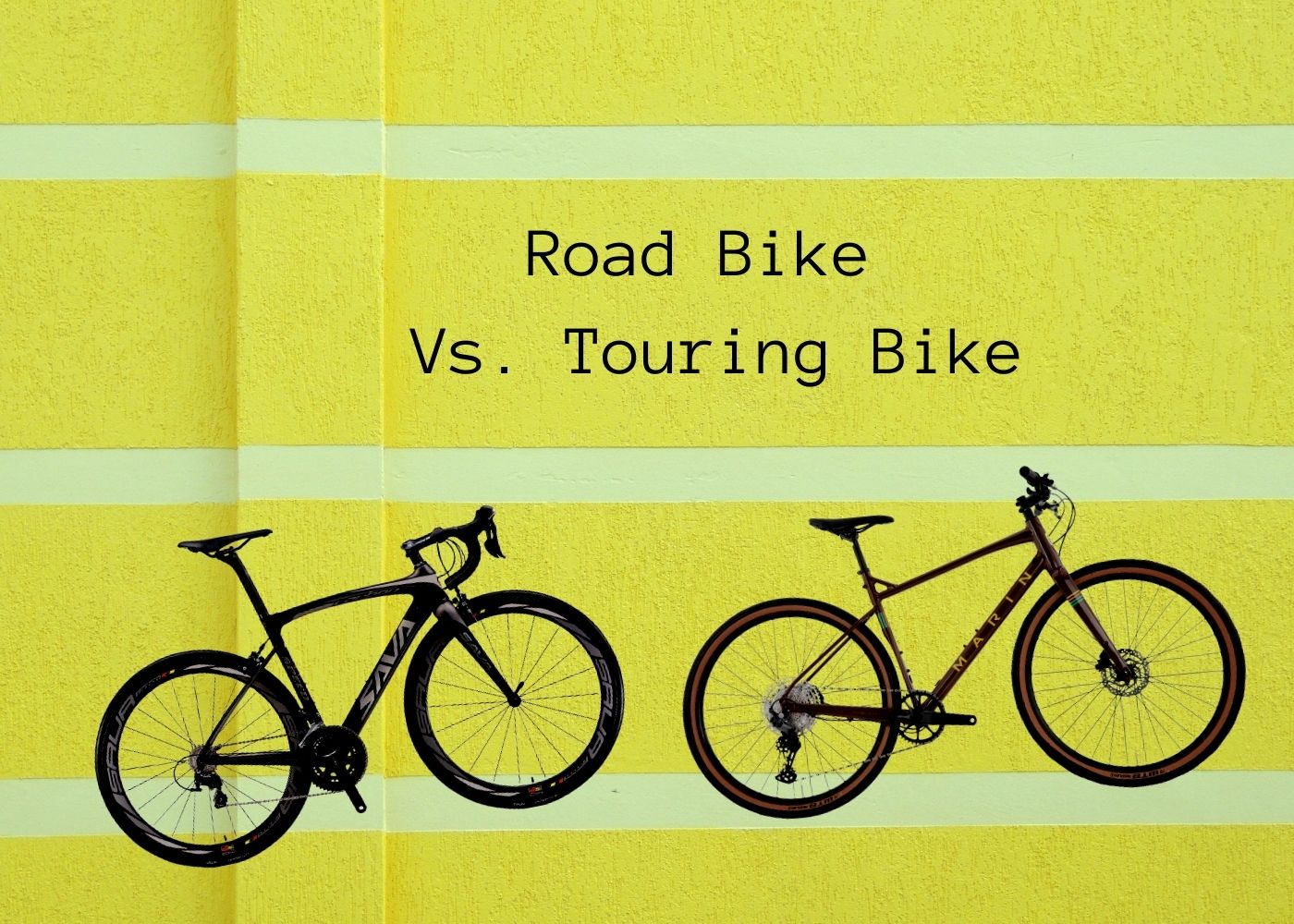 road bike and touring bike compared