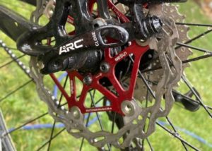 cleaned mountain bike disc brakes